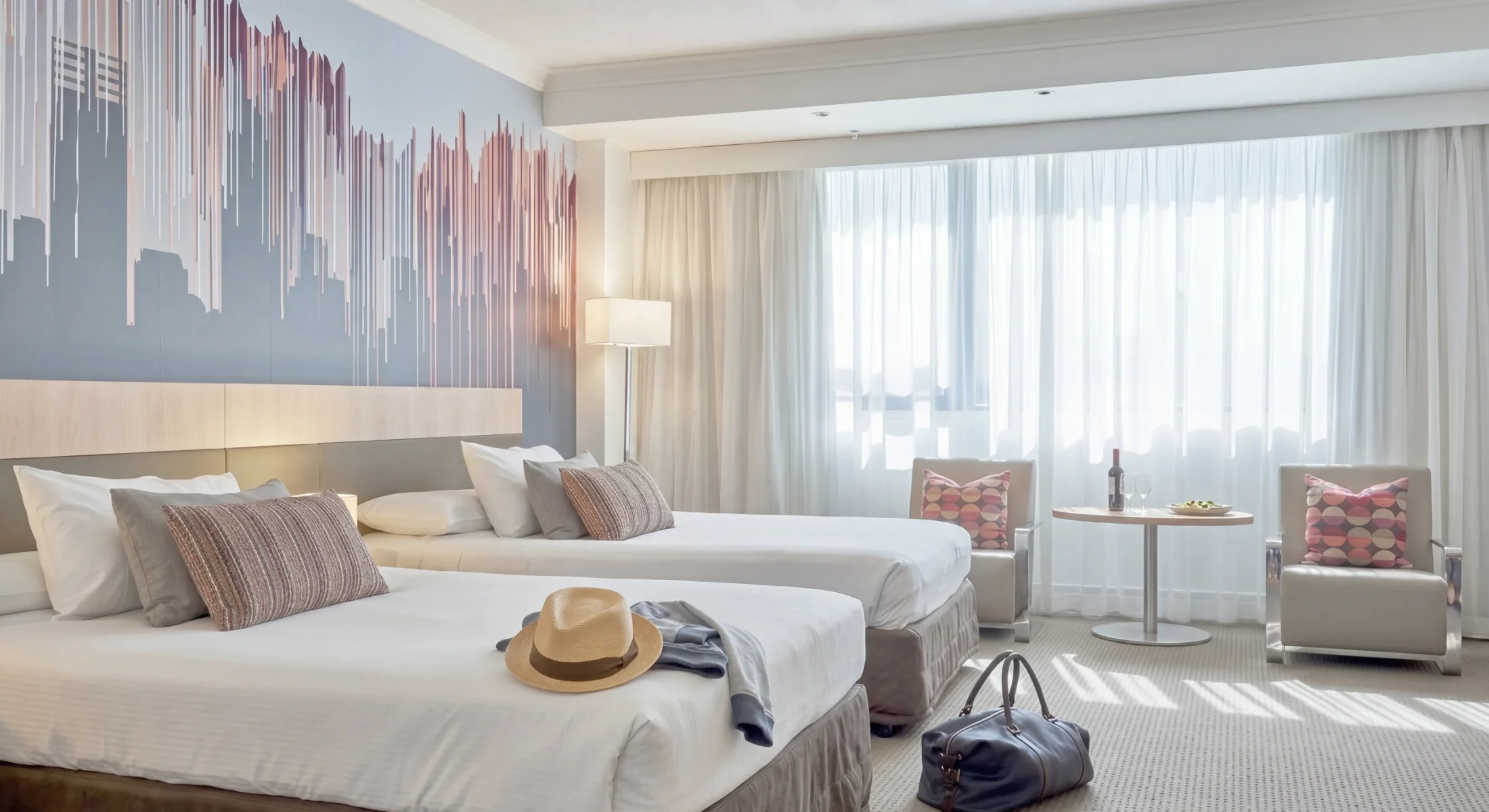 Twin beds room Mercure Perth
